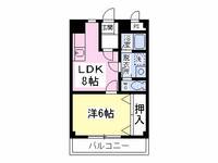 蓮沼マンション302の間取り