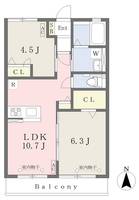 Colline verte103の間取り