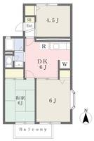 レックスハイムⅡ101の間取り