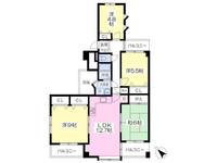 千葉県市川市平田3丁目の賃貸マンション306の間取り