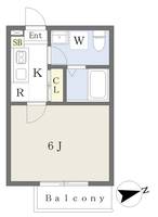 千葉県船橋市前原東1丁目の賃貸アパート304の間取り