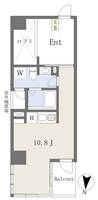 東京都墨田区両国3丁目の賃貸マンション902の間取り