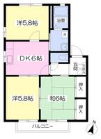 Sky LarkA棟202の間取り