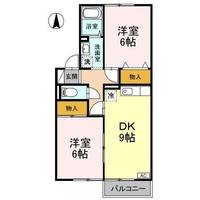 カルフール松本 A棟202の間取り