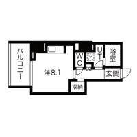 シーズンフラッツ蔵前清澄通りの間取り