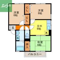 セジュール夢彩都A棟の間取り