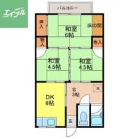 根岸アパート203の間取り