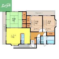 長崎県西彼杵郡長与町嬉里郷(一戸建)の賃貸物件1の間取り