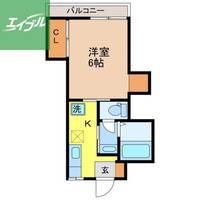 コーポ岩屋102の間取り