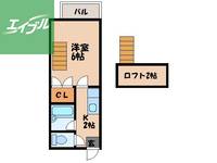 サンパール三原 A棟207の間取り