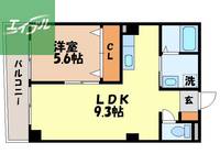 フカイフラットⅠ202の間取り