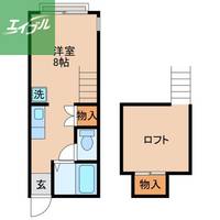 デュークハウス102の間取り
