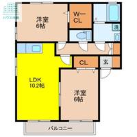 ウィルモアSATOU Aの間取り