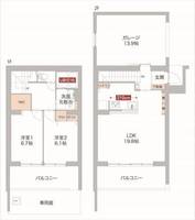 物件の間取り画像