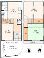 大阪府東大阪市善根寺町6丁目(一戸建)の賃貸物件の間取り