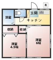 第15丸三マンション203の間取り