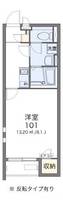 岡山県岡山市中区門田屋敷1丁目(アパート)の賃貸物件104の間取り