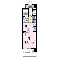 岡山県岡山市南区豊成2丁目(マンション)の賃貸物件403の間取り
