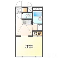 岡山県岡山市北区学南町3丁目(アパート)の賃貸物件103の間取り
