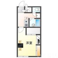 岡山県岡山市北区西長瀬(アパート)の賃貸物件207の間取り