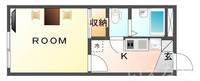 岡山県岡山市北区谷万成1丁目(アパート)の賃貸物件203の間取り
