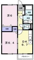 岡山県岡山市北区尾上(アパート)の賃貸物件の間取り