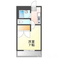 岡山県岡山市中区中井3丁目(アパート)の賃貸物件203の間取り