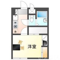 岡山県岡山市北区青江2丁目(アパート)の賃貸物件106の間取り