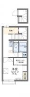岡山県倉敷市福田町古新田(アパート)の賃貸物件206の間取り