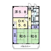 岡山県倉敷市笹沖(マンション)の賃貸物件303の間取り