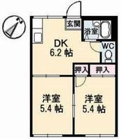 岡山県岡山市北区横井上(アパート)の賃貸物件の間取り