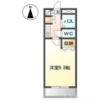 岡山県岡山市北区高柳東町(アパート)の賃貸物件206の間取り