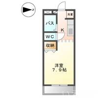 岡山県岡山市中区福泊(アパート)の賃貸物件の間取り