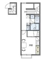 岡山県倉敷市上東(アパート)の賃貸物件217の間取り
