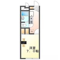 岡山県岡山市北区野田4丁目(アパート)の賃貸物件202の間取り