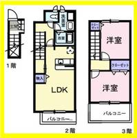フィオーレ Cの間取り