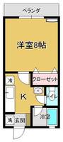 コーポスズラン1Bの間取り