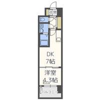 レオンコンフォート九条ガレリアの間取り