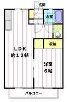 ハイツサンシティ203の間取り