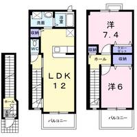 ガーデンハウス朝日山 Dの間取り