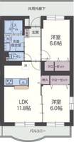 静岡県田方郡函南町間宮(マンション)の賃貸物件401の間取り