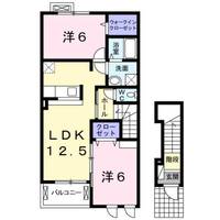 静岡県三島市谷田(アパート)の賃貸物件202の間取り