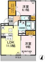 静岡県田方郡函南町間宮(アパート)の賃貸物件103の間取り