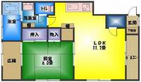 静岡県伊豆の国市奈古谷(アパート)の賃貸物件S1の間取り
