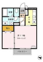 静岡県三島市加茂川町(アパート)の賃貸物件205の間取り