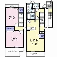 静岡県駿東郡清水町徳倉(アパート)の賃貸物件203の間取り