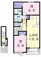 静岡県駿東郡清水町徳倉(アパート)の賃貸物件203の間取り