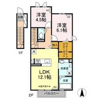 静岡県駿東郡長泉町下長窪(アパート)の賃貸物件201の間取り