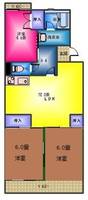 静岡県駿東郡清水町的場(マンション)の賃貸物件202の間取り