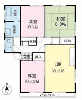 静岡県駿東郡清水町徳倉(アパート)の賃貸物件202の間取り
